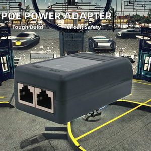Inyector de fuente de alimentación POE de 24V 1.0A 10/100Mbps, adaptador y conector de 48V para interruptor Poe y cámaras de seguridad - Product Image 2