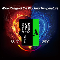 Tarjeta de Memoria SD de 256 GB A1 U3 V30 PS2 Extreme TF Card C10, Mini Tarjeta TF SD de Plástico para Teléfonos, Almacenamiento de Datos, Drones, Grabadora de Video 4K