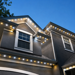 Lumières de Noël extérieures programmables, pixels RGB 50 mm, LED adressables IP68 pour toiture et <span class=keywords><strong>maison</strong></span>, utilisation permanente pour les fêtes - Product Image 4