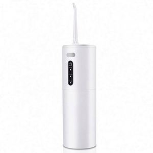 Hydropulseur dentaire manuel 3 modes 2 embouts de jet interchangeables 300 ml étanche IPX7 poignée en acier brosse en nylon irrigateur buccal - Product Image 1