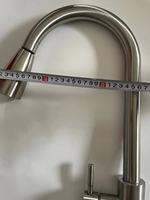 Robinet de cuisine à noyau classique moderne avec poignée unique en acier inoxydable 304 finition nickel brossé pulvérisateur à tirette approuvé CUPC & NSF