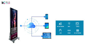 Winkelcentrum 75 Inch Vrijstaande Led Reclame Machine P1.5 P1.8 2 P2.5 Opvouwbare Led Poster Scherm - Product Image 6