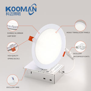 <span class=keywords><strong>KOOMAN</strong></span> Commercial 12-Pack 6 Inch 6CCT Encastré Panneau Mince avec Boîte de Jonction Dimmable Pot Light ETL FCC Panneau lumineux - Product Image 2