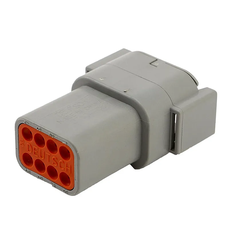 Conectores de luz para caminhão de bombeiros, 8pin, peças de fiação padrão, DTM04-8P DTM06-8S