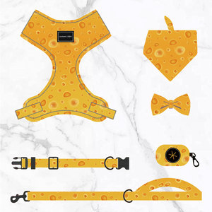 Collier de luxe pour <span class=keywords><strong>chien</strong></span> avec étiquette privée, ensemble de nœuds papillon, harnais en plastique réfléchissant pour chiot, laisse, accessoires pour animaux de compagnie de qualité supérieure pour votre fourrure - Product Image 3