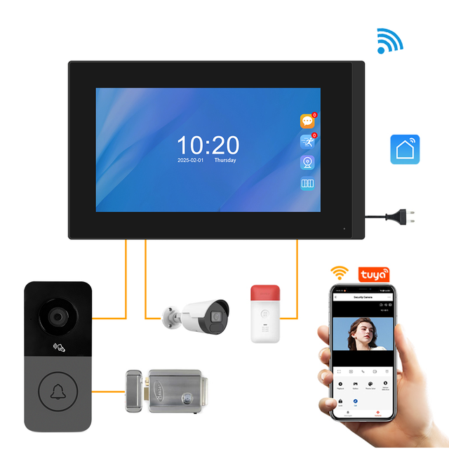 2026 Newest Tuya Smart Video Intercom System WIFI Video Door Phone Intercom Camera Doorbell Wireless Doorphone Video Doorbell