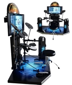 Super Jazz Drum <span class=keywords><strong>Arcade</strong></span>-Spielautomat, Münzbetrieben, 110/220V, Schwarz, Kunststoff und Metall, 1 Jahr Garantie, Englische Sprache - Product Image 4