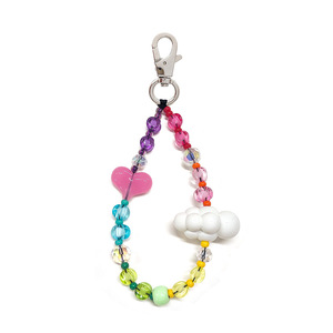 Tendance 2026 : Bracelet de téléphone portable de luxe en perles arc-en-ciel et cristal, avec design cœur et canard, en vrac - Product Image 2