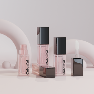 Jinze nắp tròn Lip Gloss Ống vuông dưới mỹ phẩm nhựa Lip men <span class=keywords><strong>container</strong></span> với cây Đũa Phép lớn - Product Image 1