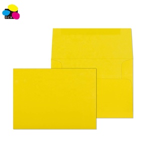 An Toàn Gummed Con Dấu Màu Vàng <span class=keywords><strong>5</strong></span> 1/4X7 1/4 Vuông Flap A7 Lời Mời Giấy Phong Bì Cho Thiệp Chúc Mừng Thẻ - Product Image 1