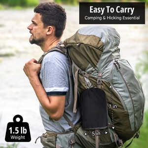 Hamac en nylon portable pour deux personnes pour une utilisation intérieure et extérieure Équipement d'accessoires de hamac de camping durable - Product Image 2