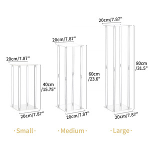 <span class=keywords><strong>2025</strong></span> New Arrival Thanh Lịch <span class=keywords><strong>Acrylic</strong></span> Cao Hoa Đứng Thanh Lịch Bình Bảng Trang Trí Phụ Kiện Cho Đám Cưới Cho Bảng Centerpieces - Product Image 5