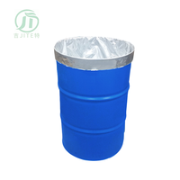 Sacs en plastique gaufrés à fond carré souple avec soufflet, en feuille d'aluminium, résistants à l'humidité, pour doublure de fût