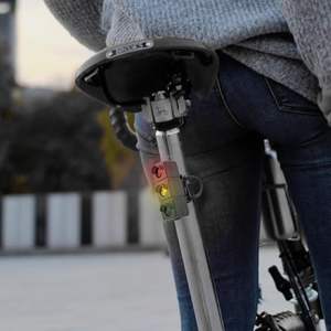 Luz trasera para bicicleta Antuke, estilo semáforo, LED recargable, resistente al agua, 4 modos para ciclismo nocturno en bicicleta de montaña - Product Image 4