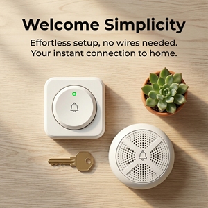 Sistema de Llamadas Inalámbrico Multizona, Alarma con Timbre y Buzzer para Cafeterías, Hoteles, Clubes, Personas Mayores, Pacientes, Llamadas de Emergencia - Product Image 1