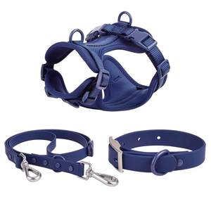 Conjunto de arnés y correa para perro, impermeable, nailon, PVC - Product Image 3