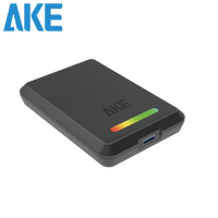Système de stationnement intelligent AKE, émetteur de cartes UHF, matériau ABS, prise en charge multi-OS, lecteur d'étiquettes à champ proche 0-35 cm