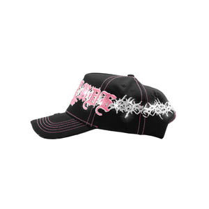 Casquettes Rude Awakening de haute qualité, personnalisées, avec logo brodé 3D <span class=keywords><strong>Lalala</strong></span>, visière incurvée, 5 panneaux, casquettes Rude - Product Image 2