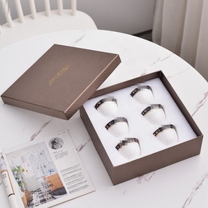 Nordic Style Luxury Bone China <b>Cup</b> 6-<b>cup</b> <b>Set</b> with Gift Box - Product Image 1