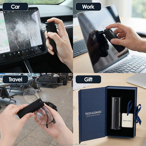 Vente en gros de kits de nettoyage d'écran 2-en-1 <span class=keywords><strong>Samtech</strong></span> QJ009 avec logo personnalisé, spray de nettoyage portable pour écrans électroniques, ordinateurs portables, tablettes - Product Image 6