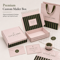 Emballage cosmétique personnalisé, boîte à fermeture éclair pour l'emballage, boîtes d'expédition en carton ondulé avec logo