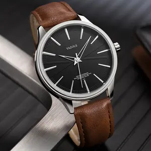 Yazole Z 512 Hoge Kwaliteit Waterdichte Armband Mode Met Lederen Band Polshorloge Custom Oem Premium Mannen Horloges Luxe