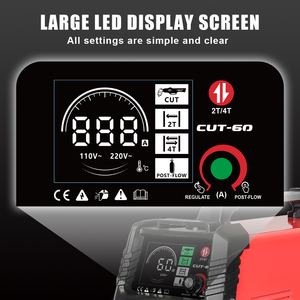 Máy cắt <span class=keywords><strong>plasma</strong></span> cầm tay CUT60, điện áp kép 110V/220V, cắt sạch 16mm, hồ quang dẫn hướng 60Amp, cắt <span class=keywords><strong>plasma</strong></span> khí dùng cho công nghiệp nhẹ - Product Image 3
