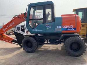 Marca japonesa usada Hitachi EX100WD 10 toneladas excavadora de ruedas de segunda mano EX120 EX200 gran oferta de alta calidad - Product Image 2