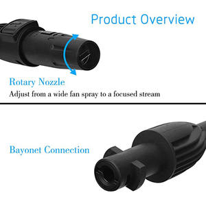 ROUE-<span class=keywords><strong>Lance</strong></span> à jet en plastique haute pression réglable, outil <span class=keywords><strong>de</strong></span> nettoyage personnalisable pour K1-K7 - Product Image 3