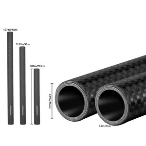 3 kích thước tùy chọn 2pcs sợi carbon mở rộng thanh hướng dẫn đường sắt tập trung cho máy ảnh DSLR vai hỗ trợ hệ thống - Product Image 1