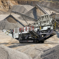 Concasseur à mâchoires mobile sur chenilles grande capacité NFJ1280E avec transmission hydrostatique pour l'exploitation minière