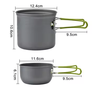 Hot Bán Dã Ngoại Nồi Đặt Có Thể Gập Lại 1-2 Người Ngoài Trời Đồ Nấu Nướng Hợp Kim Nhôm Cắm Trại Nồi Đặt - Product Image 4