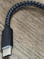 DAC AMP Portátil Ultra Compacto de Alta Fidelidad, Dongle de 32 bits/384 kHz DSD256 sin Pérdidas, Conector para Auriculares de 3.5 mm para iPhone, Android y PC - Negro