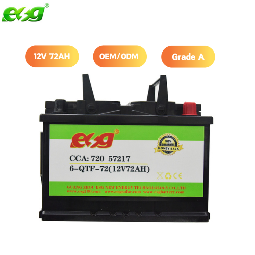 Прямая Продажа с завода ESG, 12 В, 60 А/80 А/ч, свинцово-кислотный аккумулятор для автомобиля и грузовика, не требует обслуживания и освещения