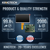 Kingtech OEM 7 Inci 1024x600 Antarmuka MIPI Suhu Lebar -30~85 ℃   Modul Layar LCD TFT IPS Kelas Industri