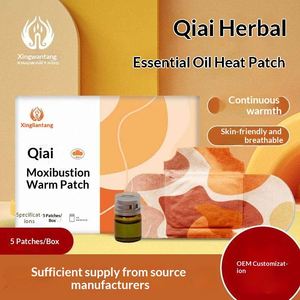 Qiai Essential Oil Steam Patch Self-Heating Moxibustion Hot <b>Compress</b> for Shoulder Neck Waist Knee Body Warm Patch - Product Image 3