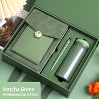 Vente en gros d'ensemble de papeterie de bureau esthétique avec stylo et flacon carnet de notes d'affaires personnalisable coffret cadeau agenda