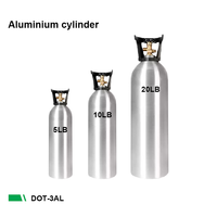 Bouteille de CO2 de haute qualité certifiée CE et DOT, cylindre de recharge pour bière, bouteille de gaz en aluminium CO2 20 lb, fabrication chinoise