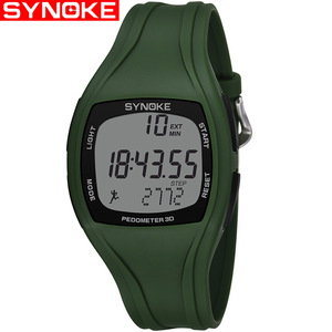 SYNOKE 9105 Nouvelle conception Montre numérique pour garçons Bracelet en silicone agréable Résistante à l'eau Comptage des pas <span class=keywords><strong>Chrono</strong></span> Montre-bracelet de <span class=keywords><strong>course</strong></span> - Product Image 1