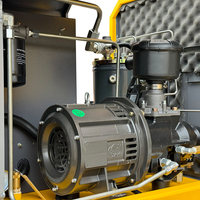 Compresseur d'air rotatif à vis VSD 4-en-1 avec sécheur intégré 10HP/20HP 8 bars, pompe à air Baosi, PLC 380V, refroidi par air, lubrifié