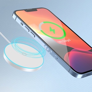 Sạc không dây nhanh 15W bán chạy nhất, đèn nền xanh, sạc không dây từ tính cho iPhone 17 16 15 14 13 12 Pro Max - Product Image 2