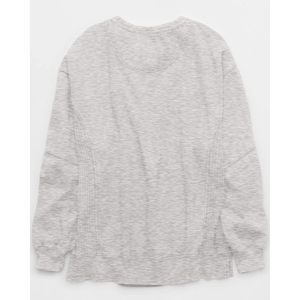 Sudadera de Forro Polar Oversize para Mujer FOXA, Cuello Redondo, Suave y Cómoda, Ajuste Holgado, Ropa Casual para Otoño - Product Image 6