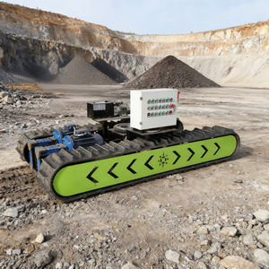 שלדת זחל חכמה מפלדת פחמן, נשלטת מרחוק לכל סוגי השטח, מונעת במנוע חשמלי קטן DC, חדשה, בעלת כושר נשיאה של 2 טון. - Product Image 4