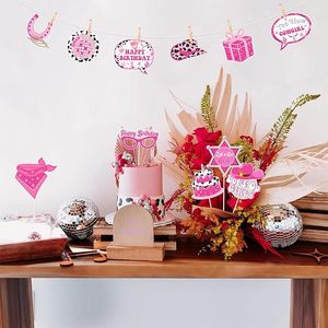 24 Piezas de Accesorios para Fotomatón con Temática del Oeste, Decoraciones para Bodas y Fiestas de Cumpleaños, Artículos para Fiestas de Chicas - Product Image 4