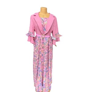 Nuovo Abito Donna 2025 Stile Europeo-Americano <span class=keywords><strong>Taglie</strong></span> <span class=keywords><strong>Forti</strong></span> Vintage Antistatico Elegante Stampato in Poliestere Design Cut-and-Sew con Vita Impero - Product Image 5