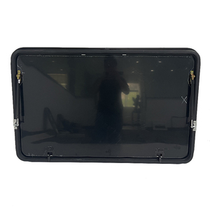 Fábrica personalizada todo negro camión remolque caravana escotillas RV almacenamiento puertas de acceso con puntales de soporte de gas - Product Image 4