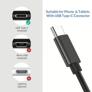 High Quality USB-C Power Cable Braid Nylon Phone Cable Data Transfer Type C Charger Cable for Smart Phones - Product Image 5