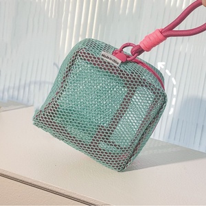 Bolsa de almacenamiento de Color de dopamina a la moda, bolsa de cosméticos de malla de gran capacidad de Color caramelo, monedero - Product Image 6