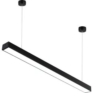 Liền mạch tuyến tính văn phòng LED ánh sáng mặt dây dẫn trắng điều chỉnh tuyến tính ánh sáng mặt dây chuyền lịch thi đấu Nhà cung cấp