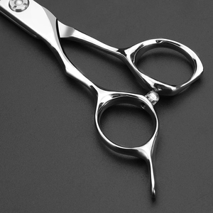 Professional 5.5 Inch Reversed Teeth Hair <b>Thinning</b> Scissors Texture Barber Scissors Japan 440C Thinner Hair Scissors - Product Image 4